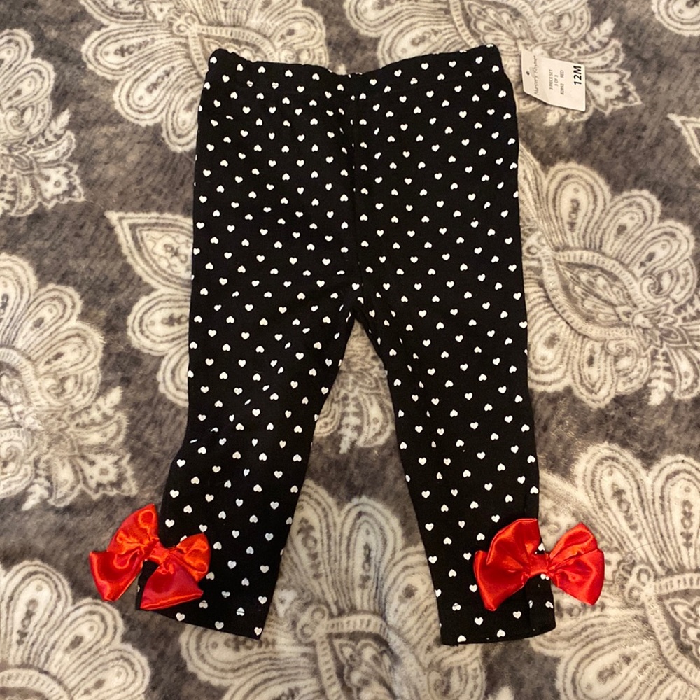 Baby Girl Legging w/ Bow 12m